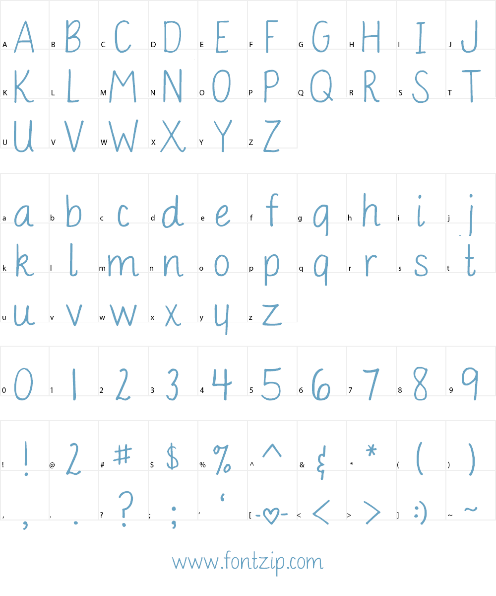 DJB BAILEY Font Character